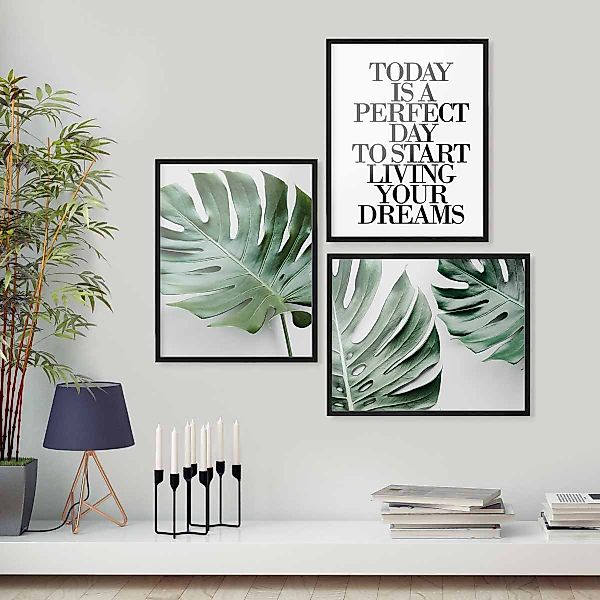 PHOTOLINI Bilderrahmen Poster-Einzelrahmen Modern Schmal günstig online kaufen