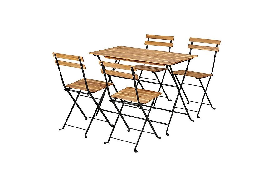 casa.pro Garten-Essgruppe, (Set, 5-tlg., 1 Tisch, 4 Stühle), »Bovino« 5-tlg günstig online kaufen