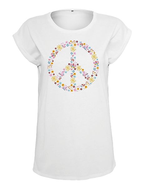 Youth Designz Print-Shirt "Peace Flowers" Damen günstig online kaufen