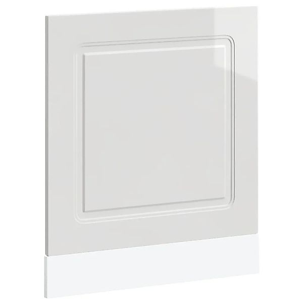 vidaXL Geschirrspülerblende Kalmar Hochglanz-Weiß 60x1,5x67 cm 853659 günstig online kaufen