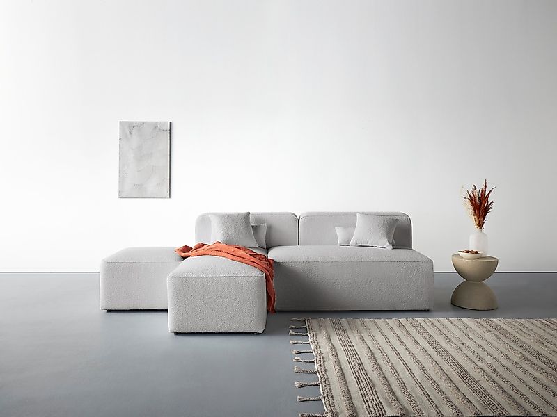 Home affaire Ecksofa "Sundstrup L-Form" Modulserie, individuelle Zusammenst günstig online kaufen