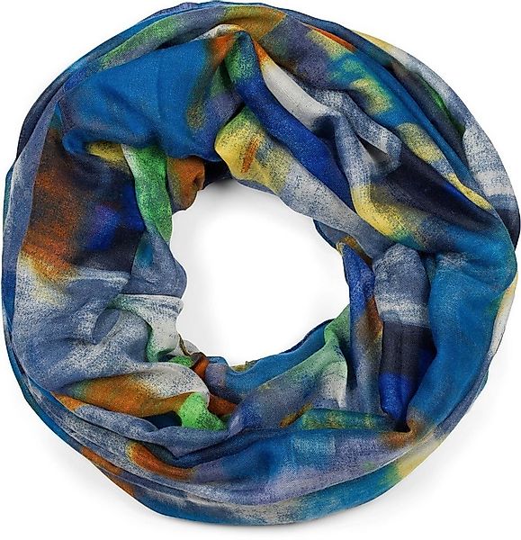 styleBREAKER Loop Loop Schal mit buntem Pinselstrich Muster, (1-St) günstig online kaufen