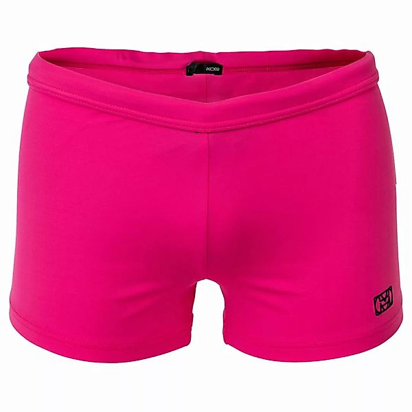 HOM Herren Badeshort - Swim Shorts "Sea Life", Badehose, einfarbig Pink XL günstig online kaufen
