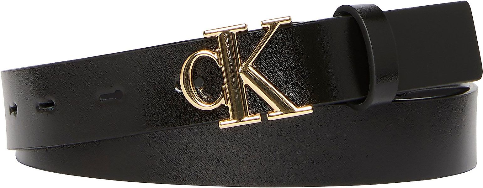 Calvin Klein Jeans Ledergürtel Monogram Plaque günstig online kaufen
