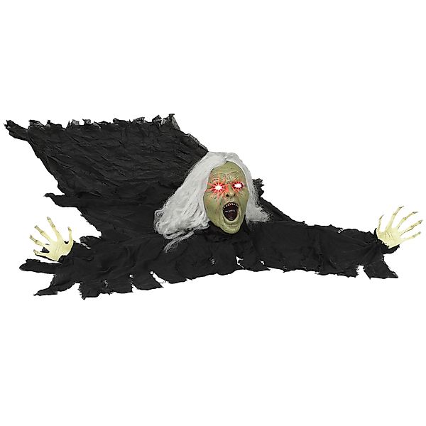 Outsunny 183cm Halloween Dekoration Halloween Zombie-Alte mit LED-Lichter, günstig online kaufen