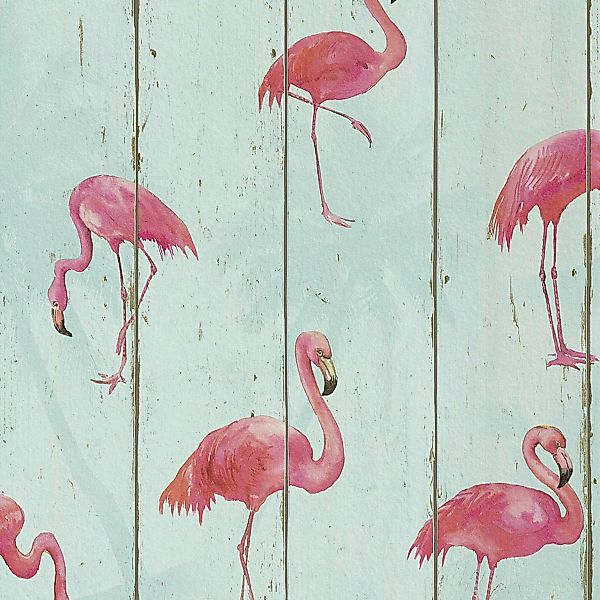 Flamingo Tapete 479706 | Tapete Holzoptik | Rasch b.b. Home Passion V günstig online kaufen