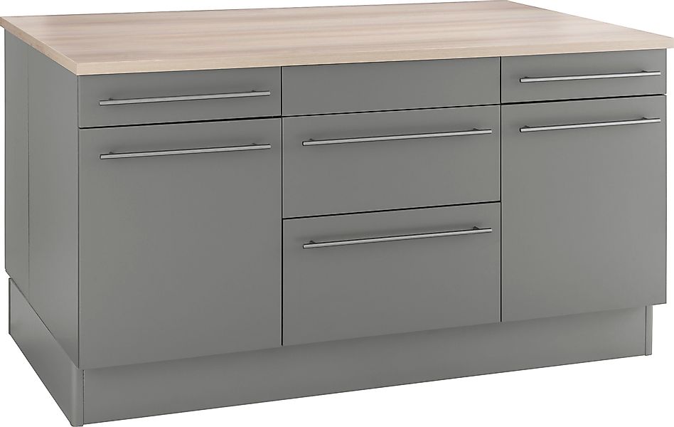 OPTIFIT Kücheninsel "Bern", Stellbreite 160x95 cm mit höhenverstellbaren Fü günstig online kaufen
