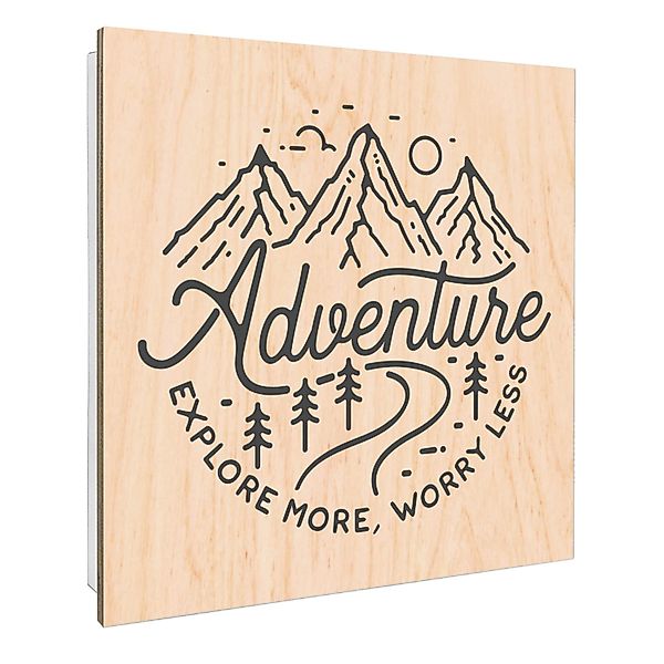 Banjado Großer Schlüsselbox Holz 30x30cm Weiß Scharnier Rechts 50 Haken Sch günstig online kaufen