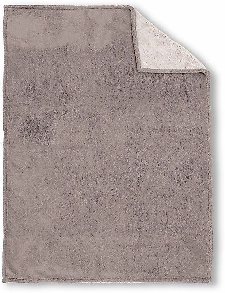 Biberna Tagesdecke »Tagesdecke Sherpa« Kuscheldecke, superweiche + warme Sh günstig online kaufen