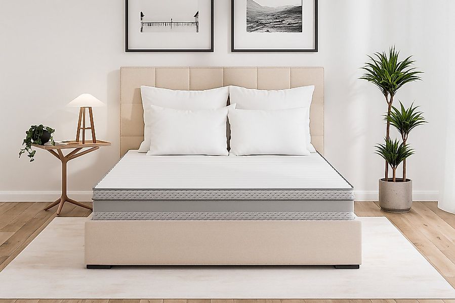 Taschenfederkernmatratze Comfort, ergonomische 7-Zonen Federkernmatratze 90 günstig online kaufen