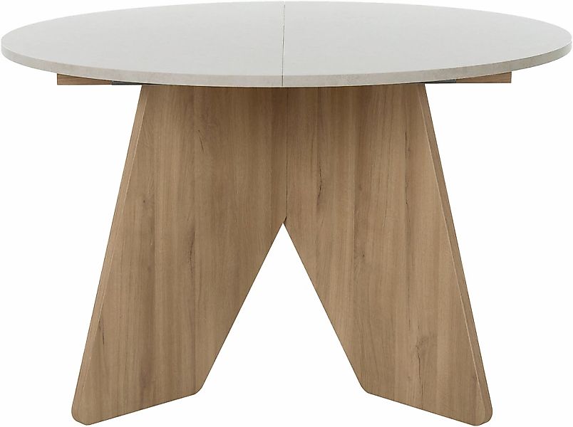 Gami Esstisch "GALEO", Runder Tisch mit 1 Ausziehplatte günstig online kaufen