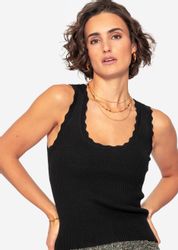 SASSYCLASSY T-Shirt Figurbetontes Strick-Top Damen mit günstig online kaufen