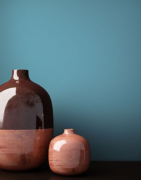 Newroom Vliestapete, Petrol Tapete Modern Unifarbe günstig online kaufen