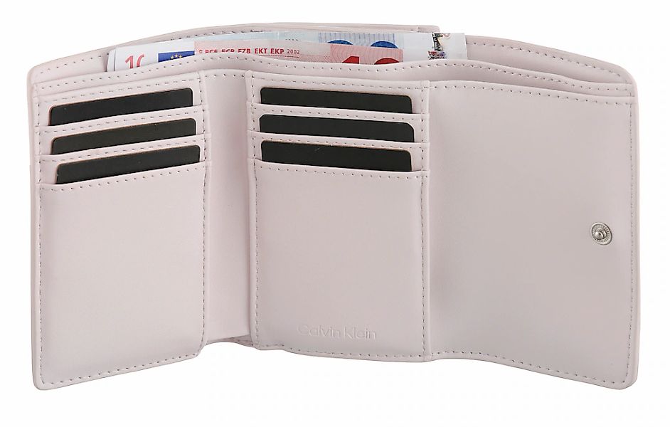 Calvin Klein Geldbörse "CK MUST SMALL TRIFOLD W/ZIP", Damen Geldbeutel, Por günstig online kaufen