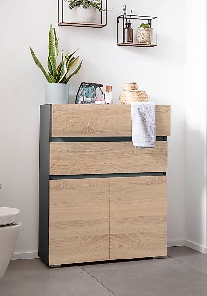 Home affaire Midischrank "Wisla" Höhe 98 cm, mit Türen & Schubkasten günstig online kaufen