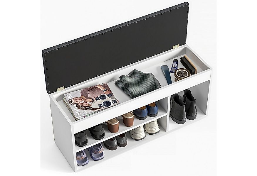 KOMTO Schuhbank Mit Sitzfläche Schuhregal Bank mit Stauraum Schuhschrank mi günstig online kaufen