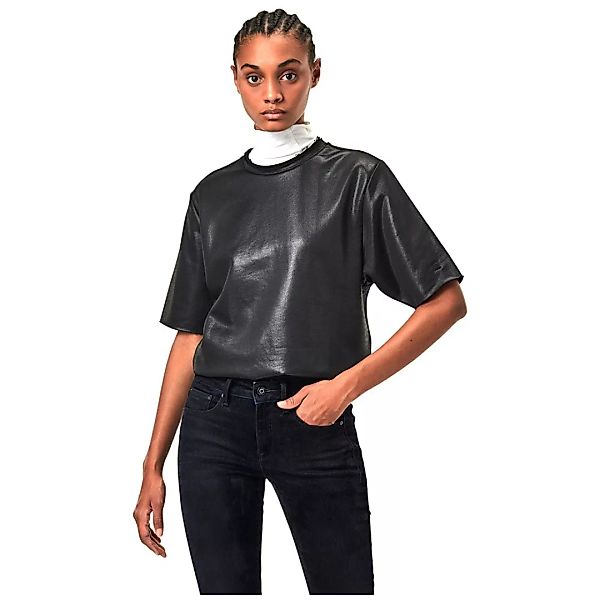 G-star Glossy Jasmar Ribbed Sweatshirt L Dark Black günstig online kaufen