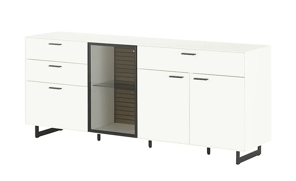 Wohnwert Sideboard  Spektrum ¦ weiß ¦ Maße (cm): B: 197 H: 83 T: 46.0 Kommo günstig online kaufen