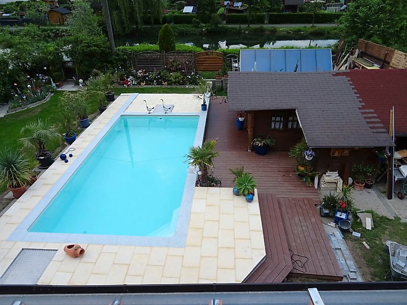 KWAD Pool "Styroporsteinpool mit Ecktreppe" BxLxH: 400x800x150 cm, Ecktrepp günstig online kaufen