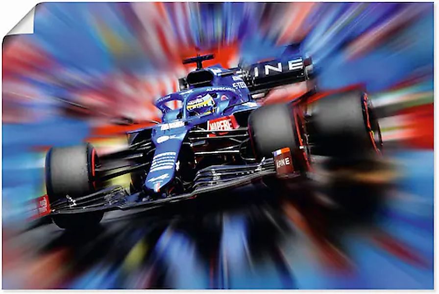 Artland Wandbild »Fernando Alonso - Spanien«, Auto, (1 St.), als Leinwandbi günstig online kaufen