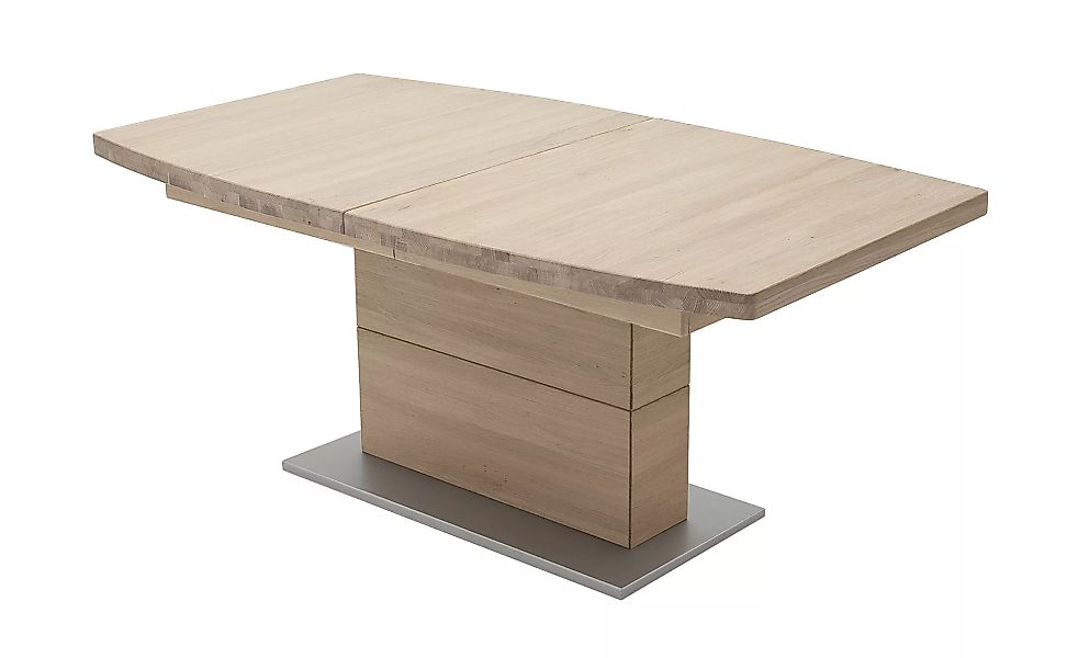 Woodford Massivholz-Säulentisch ausziehbar  Flavis - holzfarben - 100 cm - günstig online kaufen