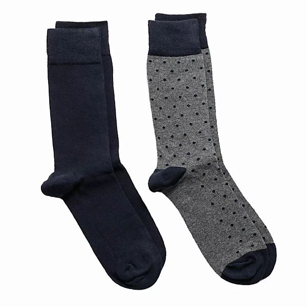 GANT Herren Socken, 2er Pack - Solid and Dot Socks, Strümpfe, One Size günstig online kaufen