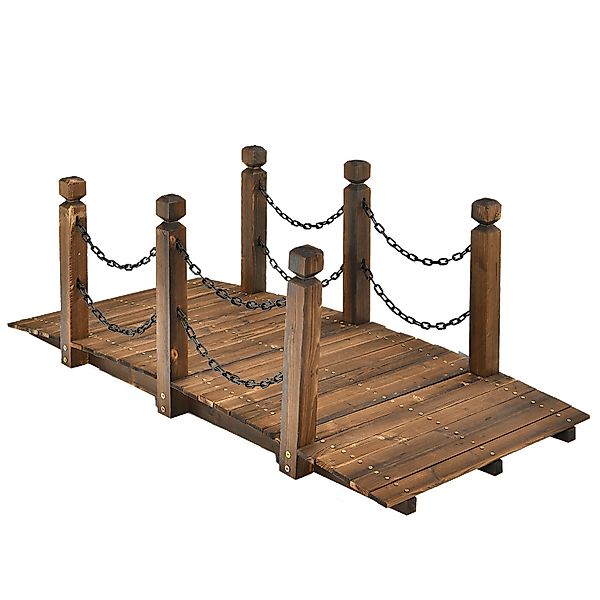 KOMFOTTEU Zierbrücke Holzbrücke, 150 x 67 günstig online kaufen