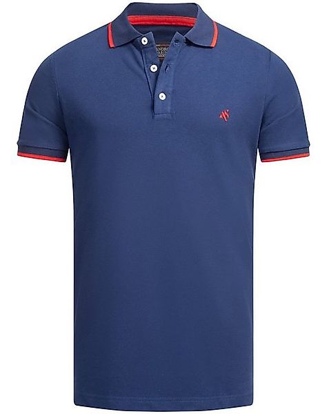 Alessandro Salvarini Poloshirt Herren Polo Shirt ASAdrianii mit gesticktem günstig online kaufen