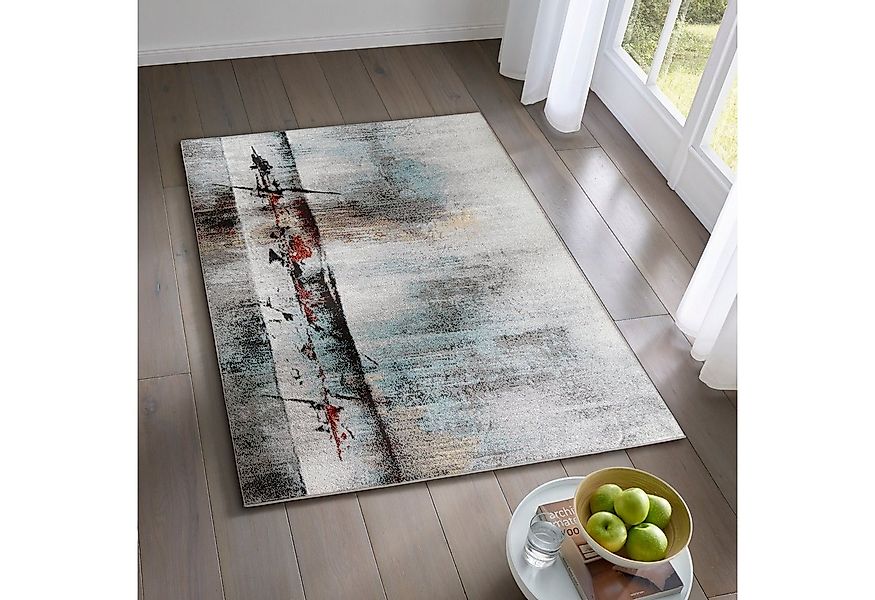 TaCa Home Teppich Designer Kurzflor Teppich Moderne Kunst, rechteckig, Höhe günstig online kaufen