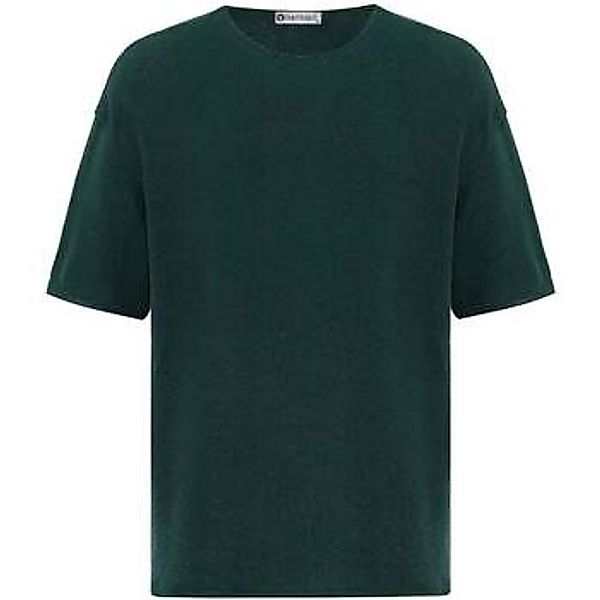 Dandalo  Hemdbluse Roy Oversize Crew Neck Knitted Short Sleeve Sweatshirt günstig online kaufen