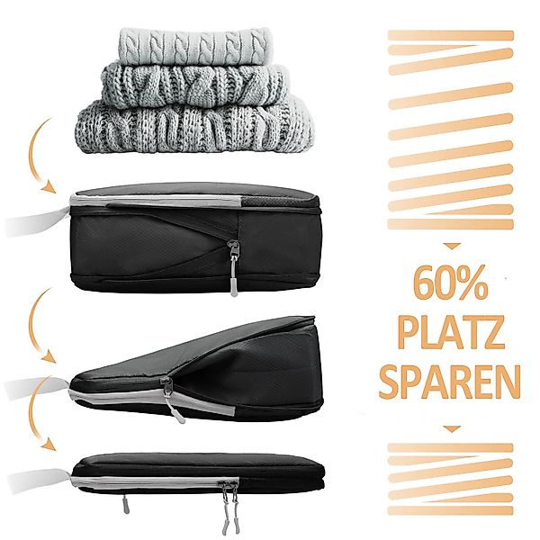 Coonoor Kofferorganizer Koffer-Kompressions-Aufbewahrungsbeutel, 4/8-teilig günstig online kaufen