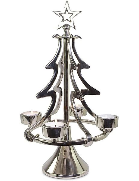 RIFFELMACHER & WEINBERGER Kerzenhalter Exklusiver Metall Kerzenständer Weih günstig online kaufen