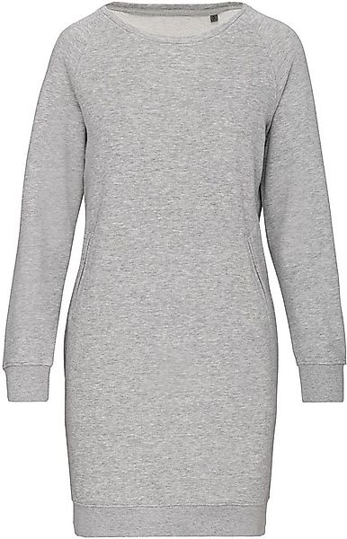 Kariban Sweatkleid Damen Bio-Loungekleid aus Fleece günstig online kaufen