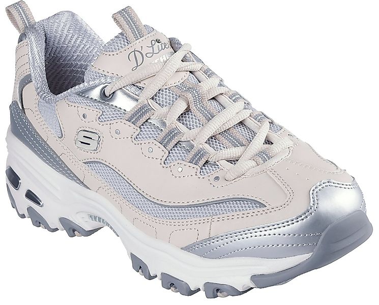 Skechers D'LITES-CHROMATIC Sneaker, Plateausneaker, Schnürschuh mit Metalli günstig online kaufen