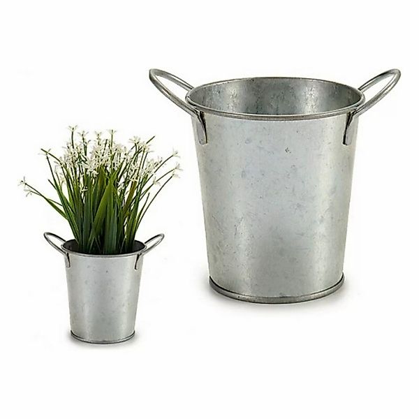 Blumentopf Zink Silberfarben (7,5 X 10,5 X 10,5 Cm) günstig online kaufen