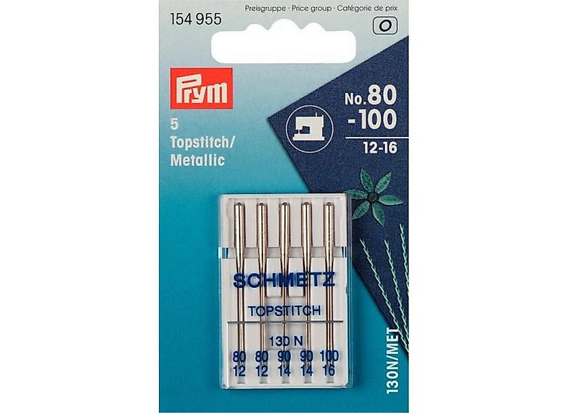 Prym Stricknadeln Nähmaschinennadeln Stärke 80-100 silberfarbig 5 St günstig online kaufen