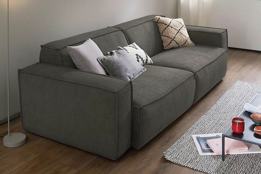 KAWOLA Sofa SAMU, Stoff 2-Sitzer od. 3-Sitzer versch. Farben günstig online kaufen