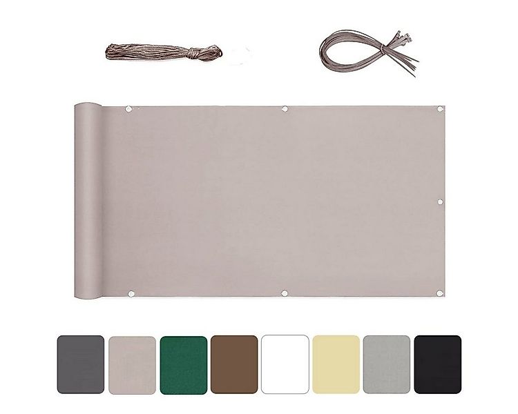 Sekey Balkonsichtschutz Polyester Balkonbespannungen Sichtschutz Garten Zau günstig online kaufen