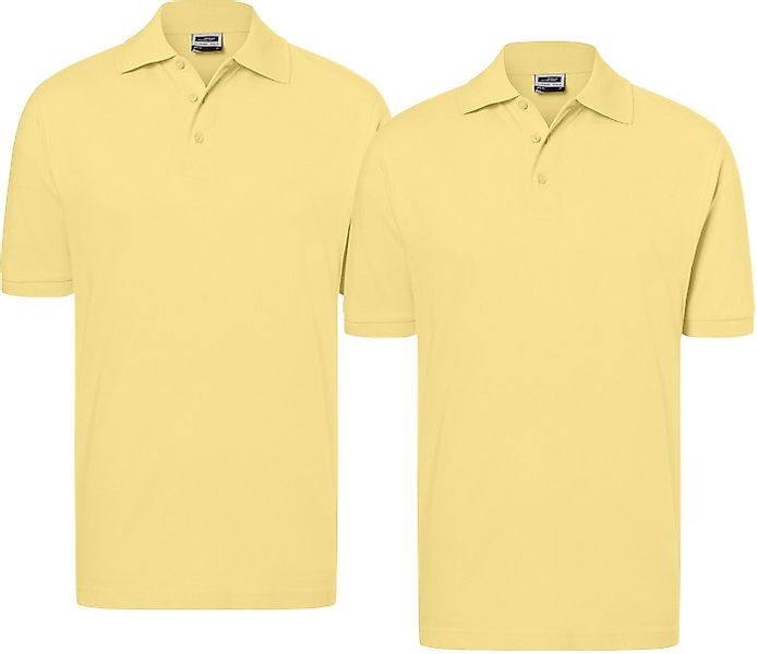 James & Nicholson Poloshirt Doppelpack Feines Herren Piqué-Polohemd mit ges günstig online kaufen