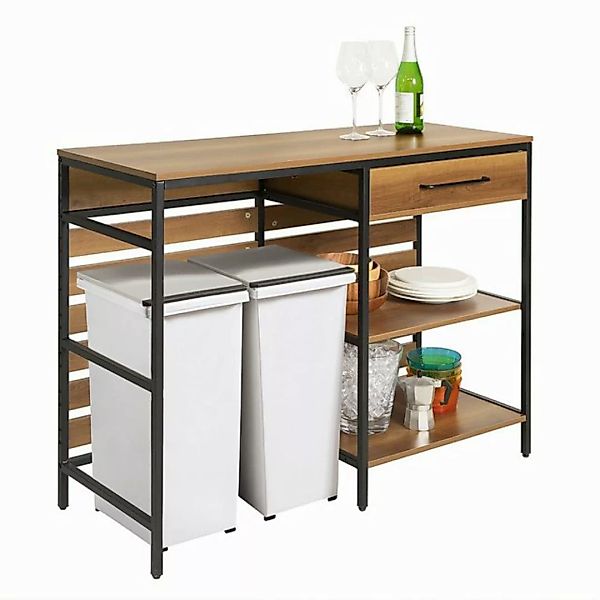 SoBuy Küchenbuffet FSB71 Sideboard mit 1 Schublade und 2 offnen Ablagen Küc günstig online kaufen