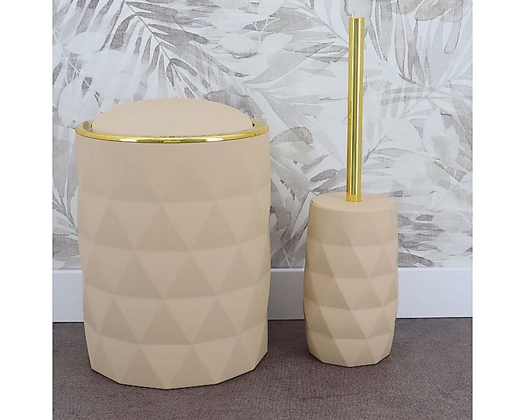 LikeKa Badaccessoire-Set Goldeffekt Seifenspender Toilettenbürste Seifensch günstig online kaufen