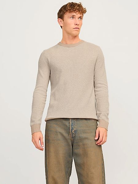 Jack & Jones Herren Rundhals Strickpullover JJEGLOBE KNIT CREW NECK - Regul günstig online kaufen