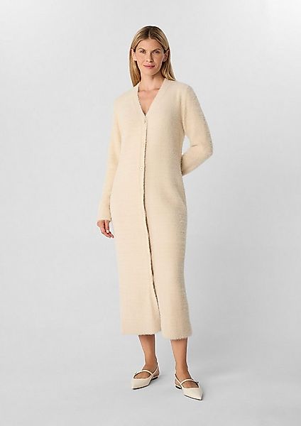 comma Midikleid Kleid Weiches Maxikleid im Cardigan-Stil günstig online kaufen