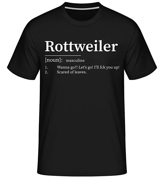 Rottweiler Definition · Shirtinator Männer T-Shirt günstig online kaufen