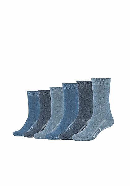 MUSTANG Socken 6 Paar tlg. mit verstärktem Fersen- und Zehenbereich günstig online kaufen