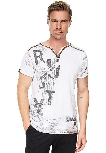Rusty Neal T-Shirt im Used-Look günstig online kaufen