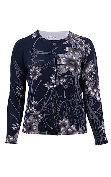 Passioni Cardigan Twinset mit blauem und günstig online kaufen