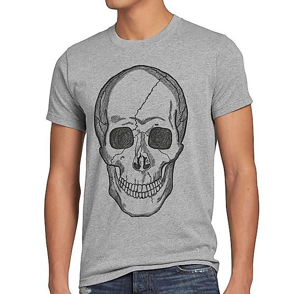 style3 T-Shirt Skull Totenkopf Harley Rocker Punk Tattoo gothic knochen bik günstig online kaufen