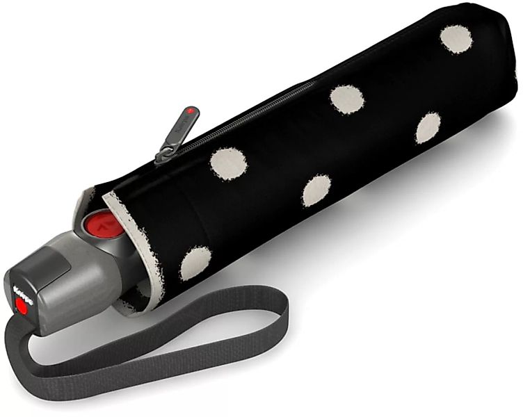 Knirps Taschenregenschirm "T.200 Medium Duomatic, Dot Art Black" günstig online kaufen