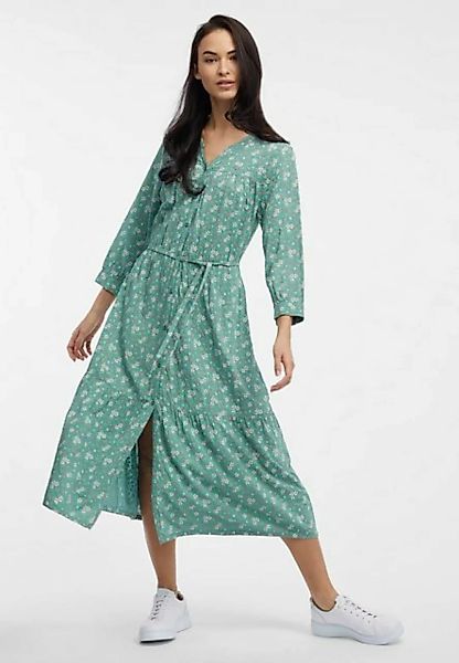 Ragwear Sommerkleid MEVE mit Alloverdruck, Taillen-Bindegürtel und Knpfleis günstig online kaufen